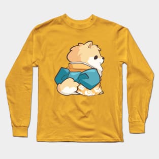 Kimono Pomeranian Long Sleeve T-Shirt